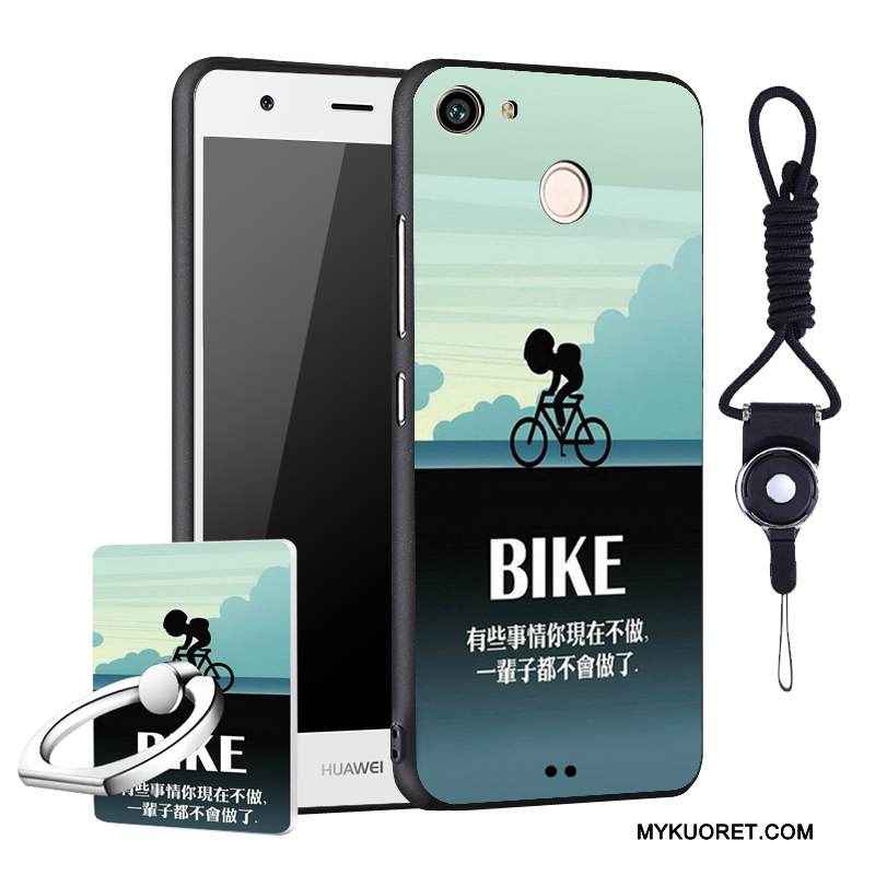 Kuori Huawei Nova Sarjakuva Puhelimen Kuoret Trendi, Kotelo Huawei Nova Silikoni Pesty Suede Punainen