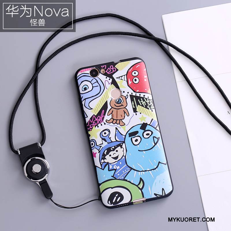 Kuori Huawei Nova Silikoni Ihana Valkoinen, Kotelo Huawei Nova Suojaus Puhelimen Kuoret Ripustettavat Koristeet