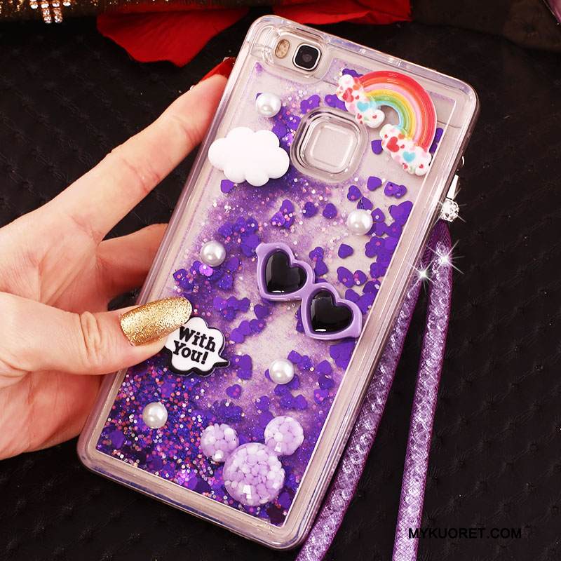 Kuori Huawei Nova Silikoni Juoksuhiekka Kristalli, Kotelo Huawei Nova Suojaus Ripustettavat Koristeet Puhelimen Kuoret
