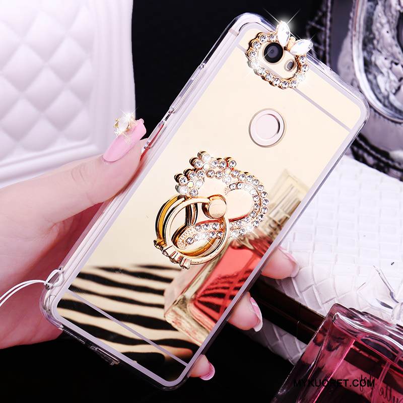 Kuori Huawei Nova Silikoni Puhelimen Kuoret Rengas, Kotelo Huawei Nova Suojaus Ripustettavat Koristeet Peili