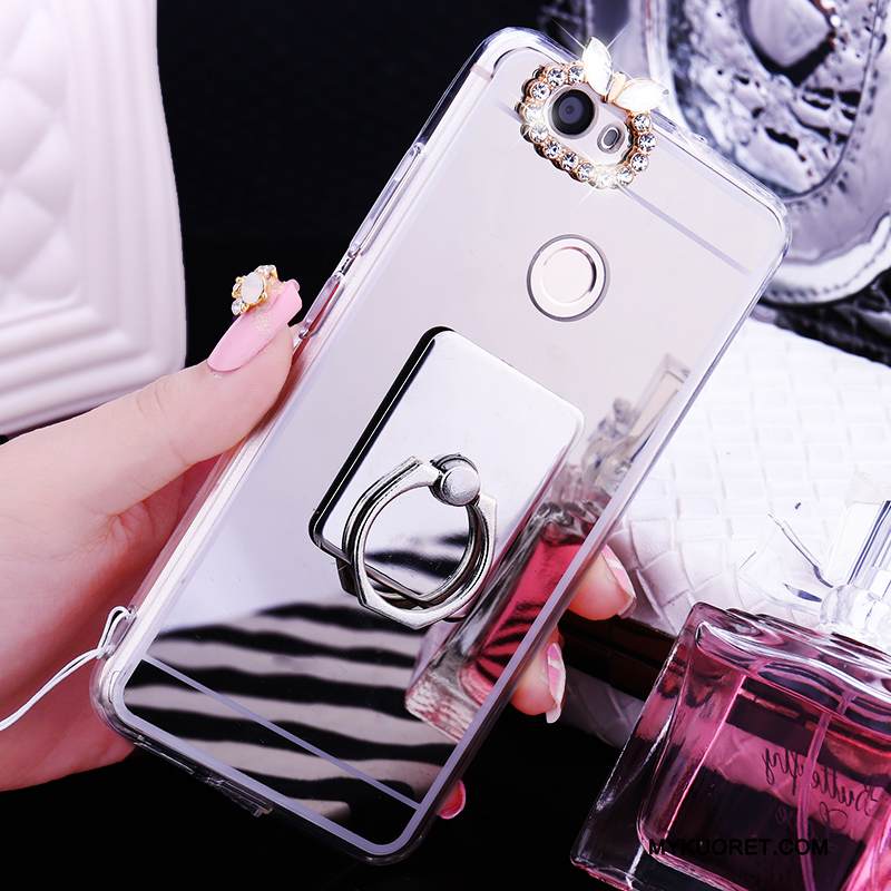 Kuori Huawei Nova Silikoni Puhelimen Kuoret Rengas, Kotelo Huawei Nova Suojaus Ripustettavat Koristeet Peili