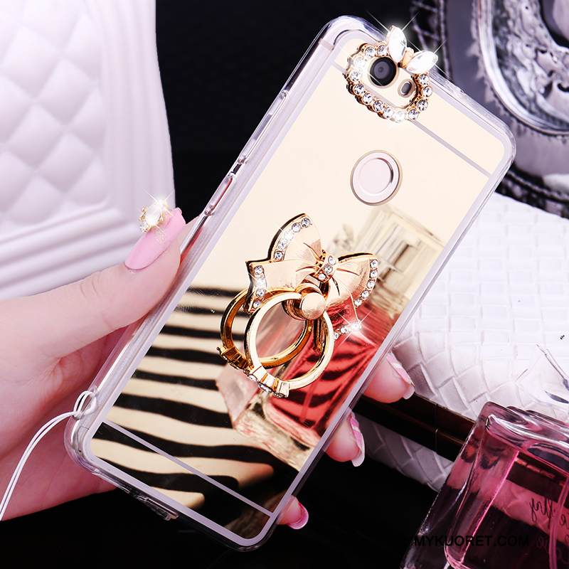 Kuori Huawei Nova Silikoni Puhelimen Kuoret Rengas, Kotelo Huawei Nova Suojaus Ripustettavat Koristeet Peili