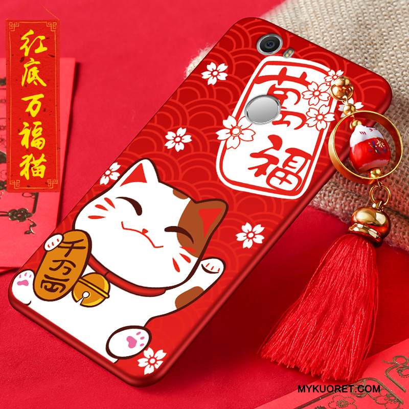 Kuori Huawei Nova Silikoni Punainen Nuoret, Kotelo Huawei Nova Puhelimen Kuoret Rikkaus