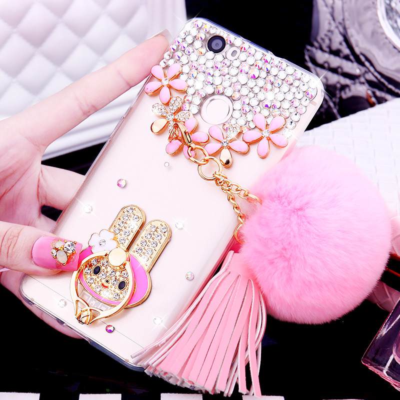 Kuori Huawei Nova Strassi Puhelimen Kuoret Rengas, Kotelo Huawei Nova Silikoni Läpinäkyvä Kulta