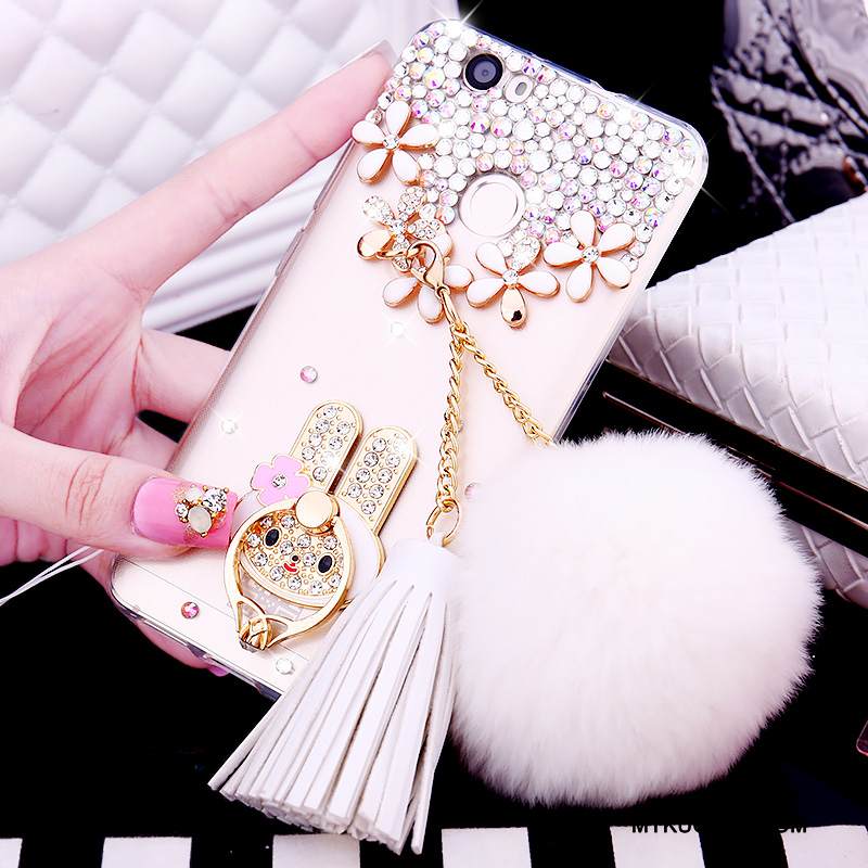 Kuori Huawei Nova Strassi Puhelimen Kuoret Rengas, Kotelo Huawei Nova Silikoni Läpinäkyvä Kulta