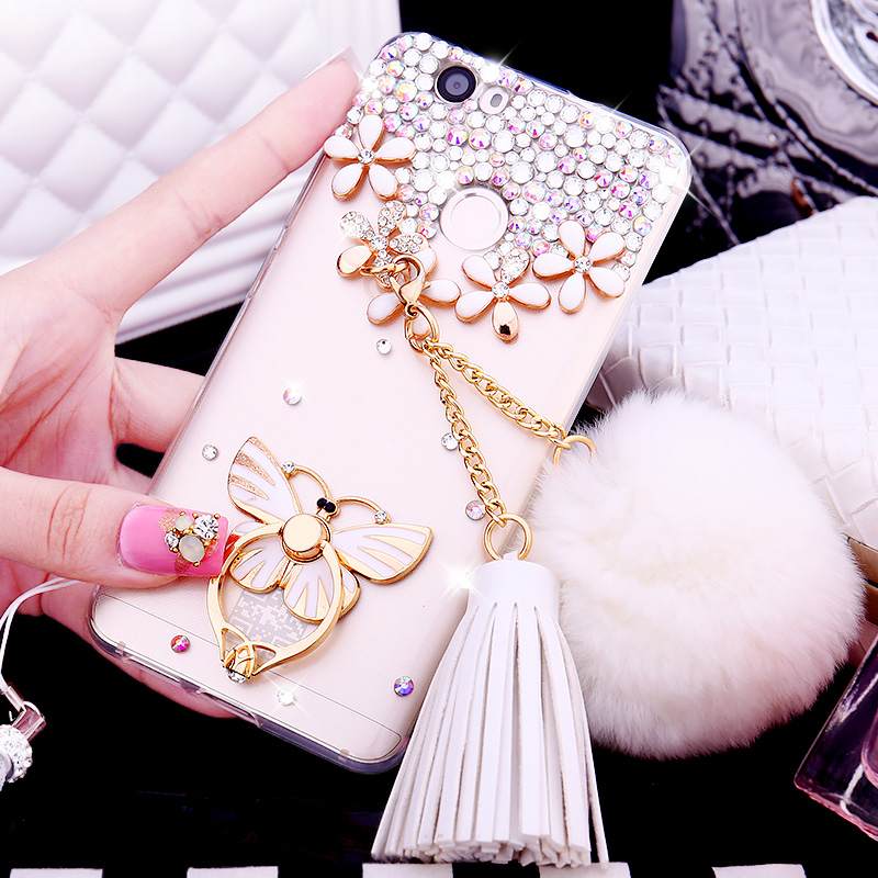 Kuori Huawei Nova Strassi Puhelimen Kuoret Rengas, Kotelo Huawei Nova Silikoni Läpinäkyvä Kulta