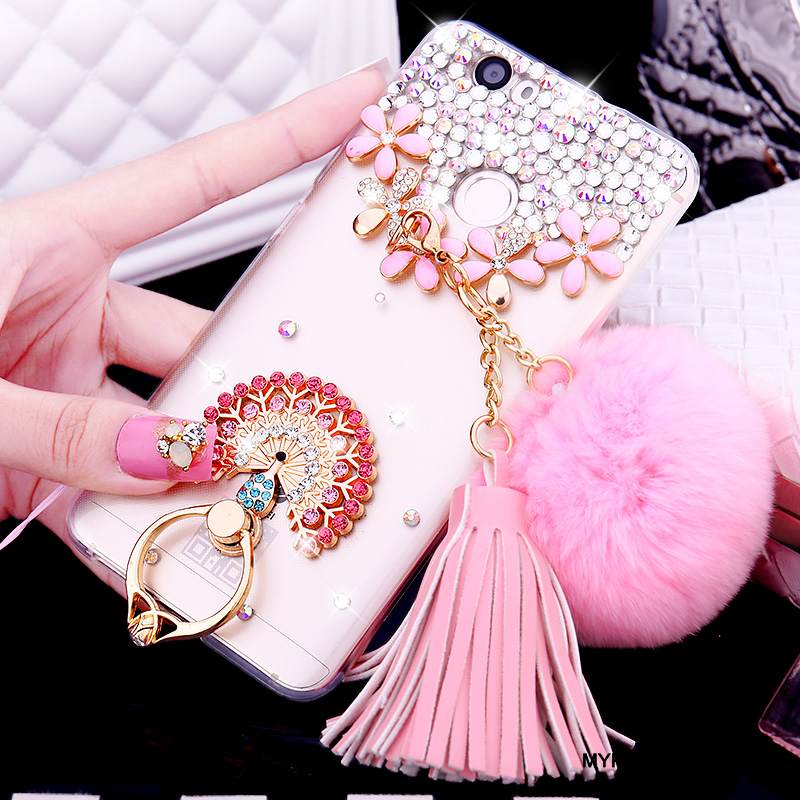 Kuori Huawei Nova Strassi Puhelimen Kuoret Rengas, Kotelo Huawei Nova Silikoni Läpinäkyvä Kulta