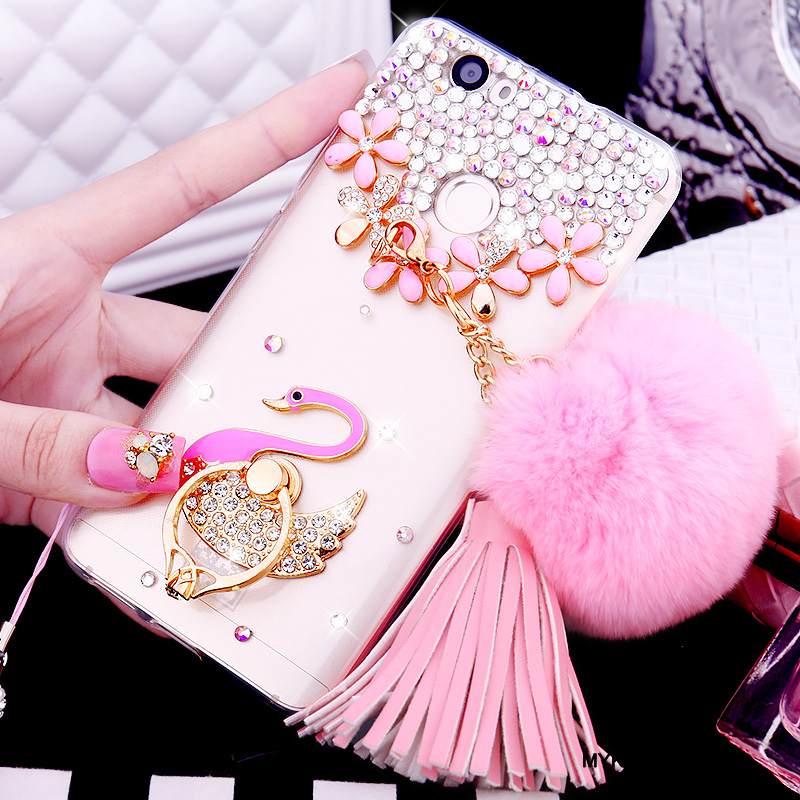 Kuori Huawei Nova Strassi Puhelimen Kuoret Rengas, Kotelo Huawei Nova Silikoni Läpinäkyvä Kulta