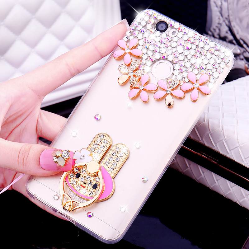 Kuori Huawei Nova Strassi Puhelimen Kuoret Rengas, Kotelo Huawei Nova Silikoni Läpinäkyvä Kulta