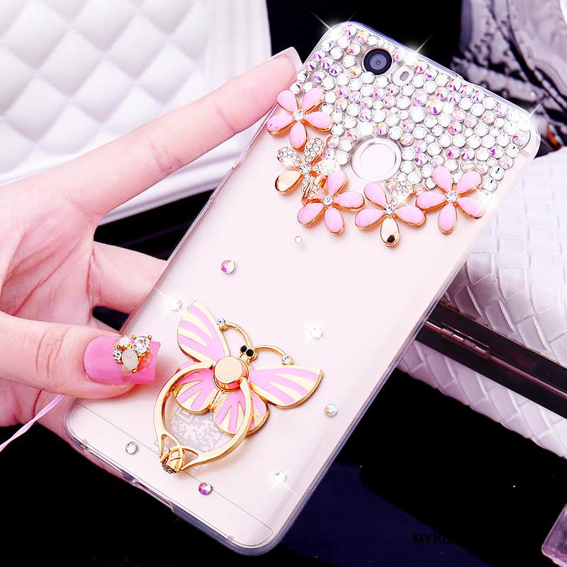 Kuori Huawei Nova Strassi Puhelimen Kuoret Rengas, Kotelo Huawei Nova Silikoni Läpinäkyvä Kulta