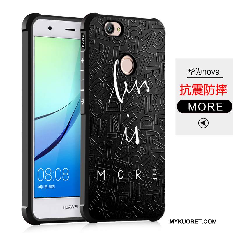 Kuori Huawei Nova Suojaus Murtumaton Puhelimen Kuoret, Kotelo Huawei Nova Laukut Musta