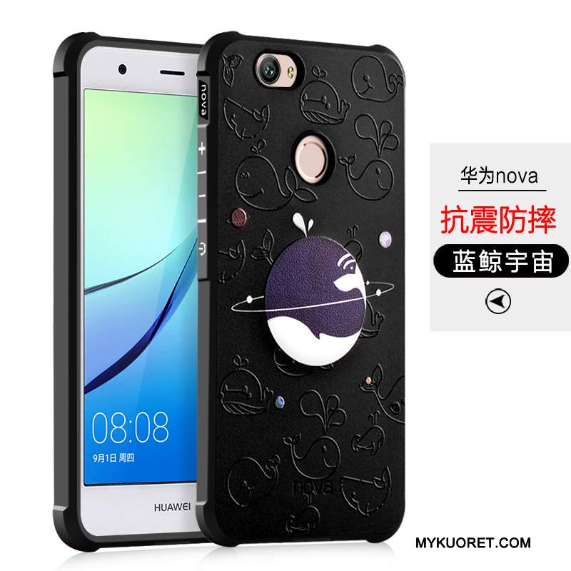 Kuori Huawei Nova Suojaus Murtumaton Puhelimen Kuoret, Kotelo Huawei Nova Laukut Musta