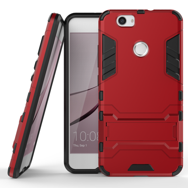 Kuori Huawei Nova Suojaus Murtumaton Puhelimen Kuoret, Kotelo Huawei Nova Tuki Punainen Persoonallisuus