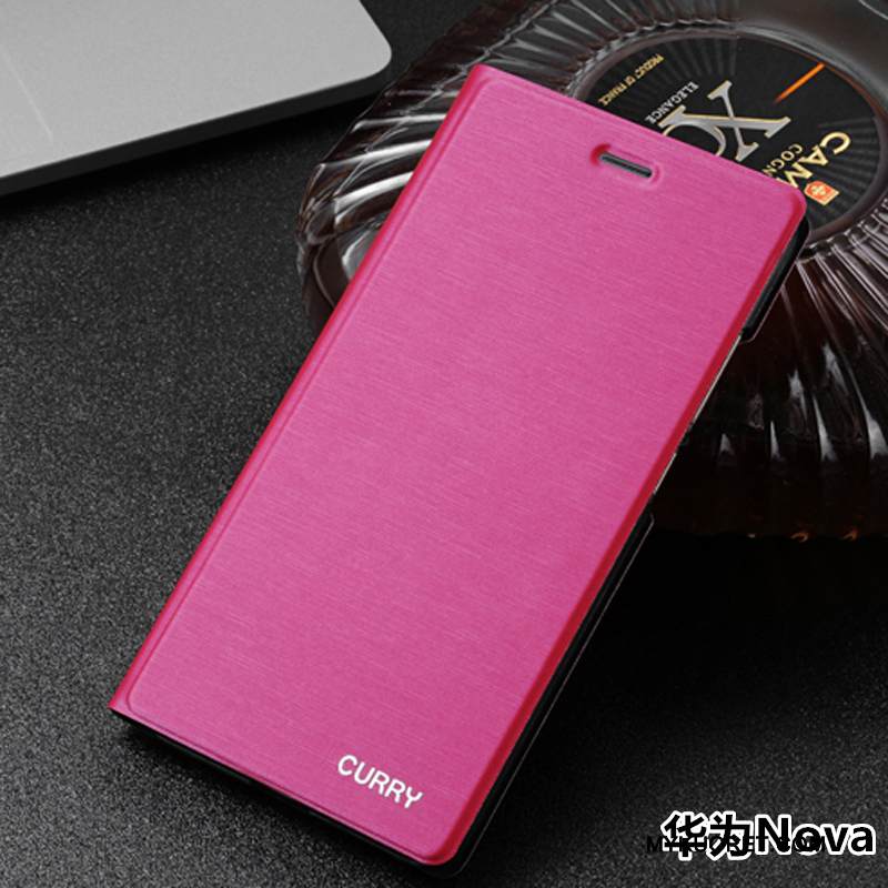 Kuori Huawei Nova Suojaus Puhelimen Kuoret Nuoret, Kotelo Huawei Nova Nahka Hopea