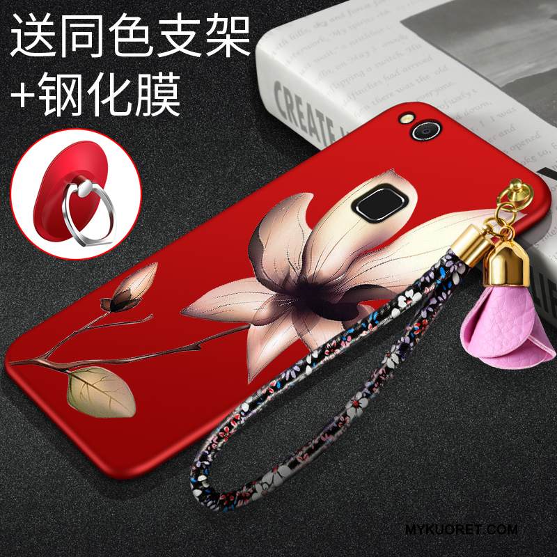 Kuori Huawei Nova Suojaus Puhelimen Kuoret Punainen, Kotelo Huawei Nova Nuoret Pesty Suede