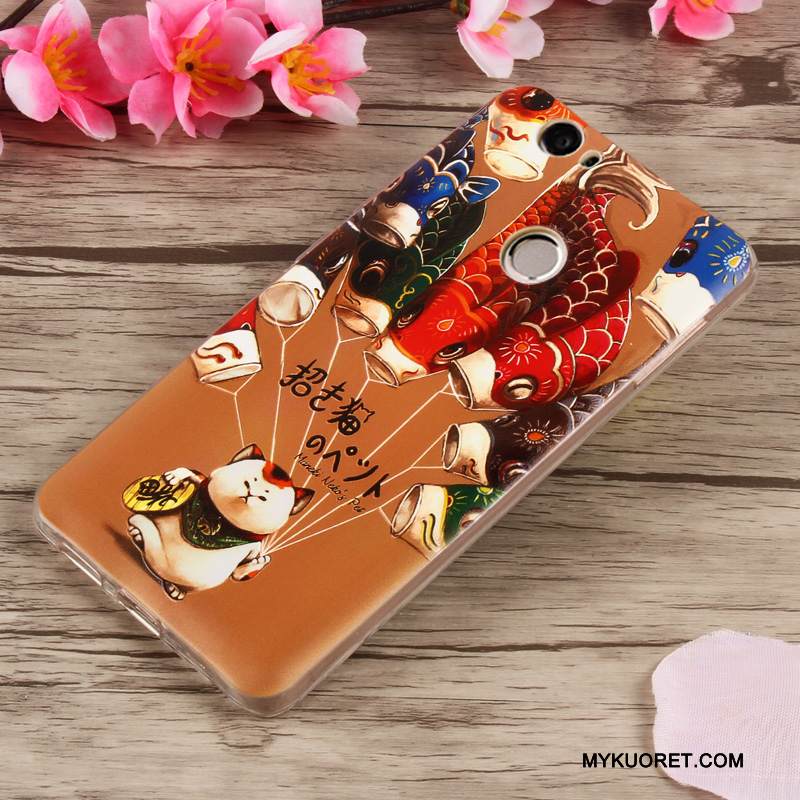 Kuori Huawei Nova Suojaus Violetti Puhelimen Kuoret, Kotelo Huawei Nova Kohokuviointi Trendi