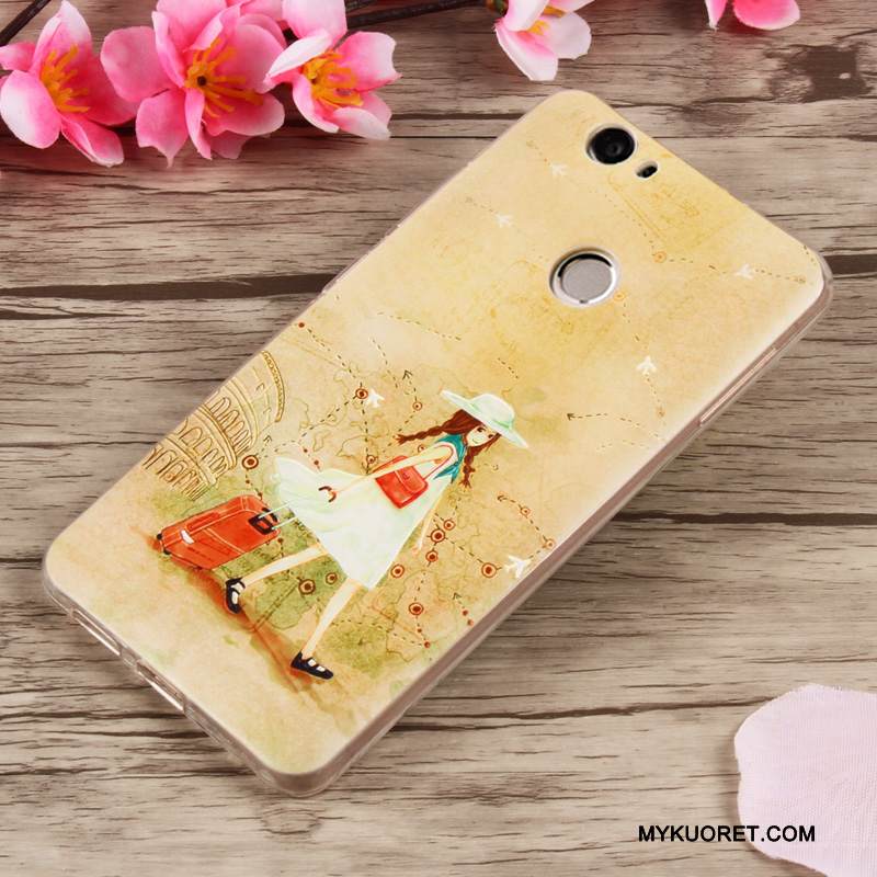 Kuori Huawei Nova Suojaus Violetti Puhelimen Kuoret, Kotelo Huawei Nova Kohokuviointi Trendi