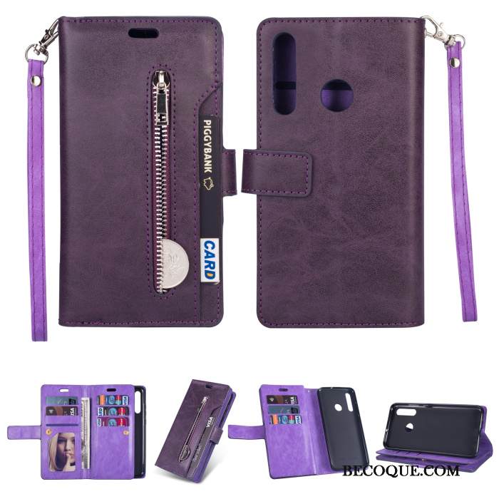 Kuori Huawei P Smart+ 2019 Laukut Puhelimen Kuoret Murtumaton, Kotelo Huawei P Smart+ 2019 Nahka Vihreä