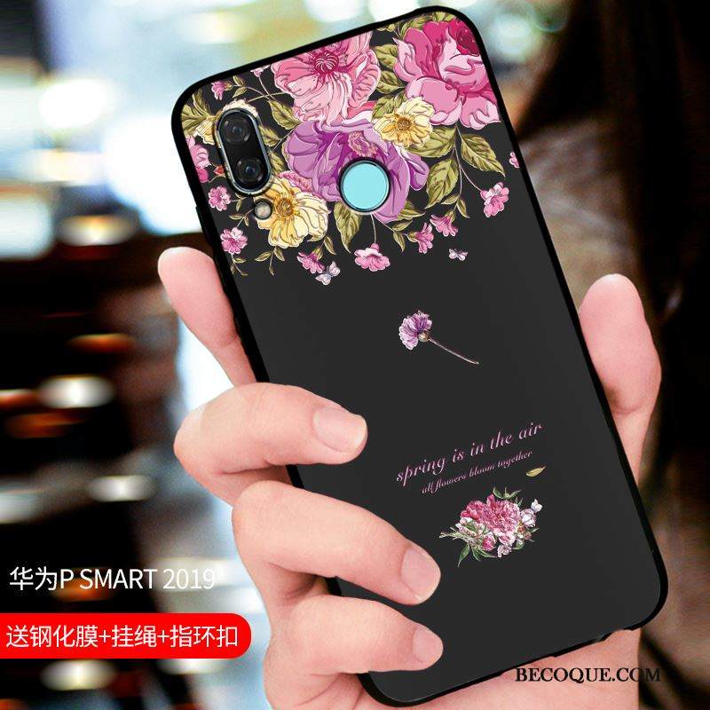 Kuori Huawei P Smart 2019 Laukut Sininen Pesty Suede, Kotelo Huawei P Smart 2019 Suojaus Puhelimen Kuoret Muokata