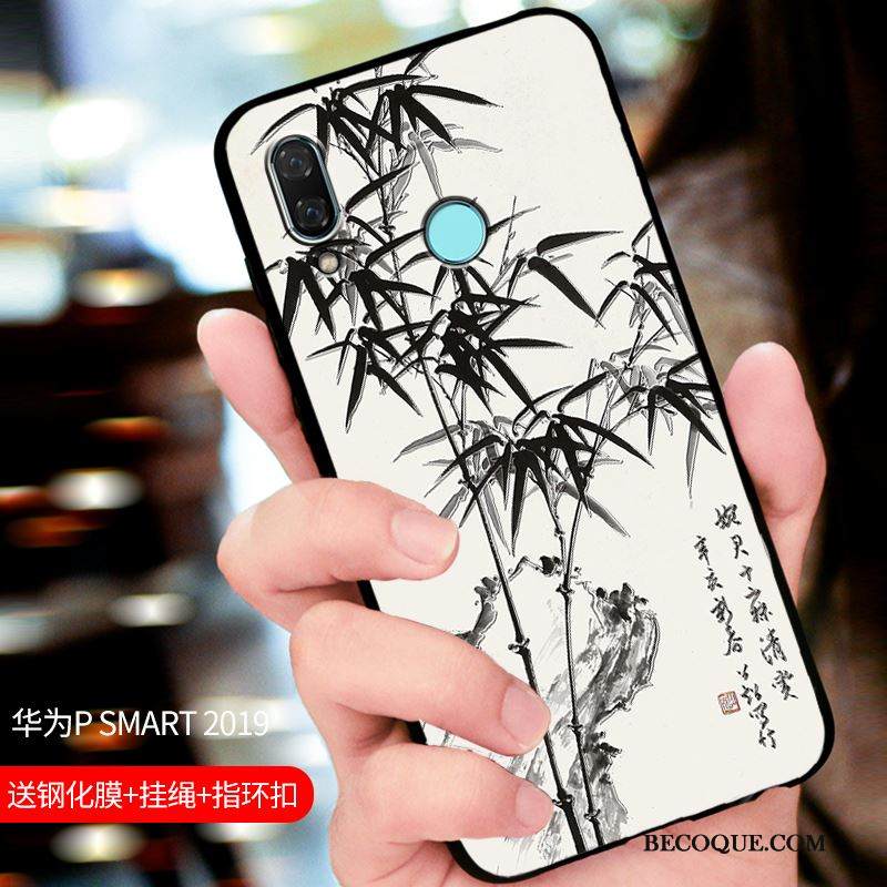Kuori Huawei P Smart 2019 Laukut Sininen Pesty Suede, Kotelo Huawei P Smart 2019 Suojaus Puhelimen Kuoret Muokata