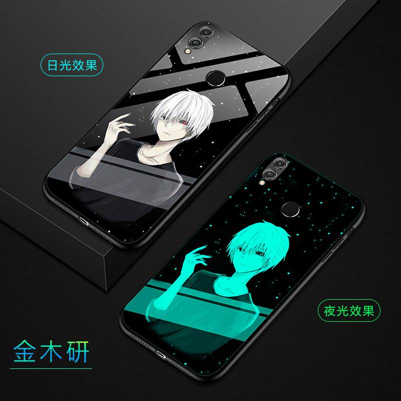 Kuori Huawei P Smart 2019 Luova Net Red Puhelimen Kuoret, Kotelo Huawei P Smart 2019 Pehmeä Neste Lasi Violetti