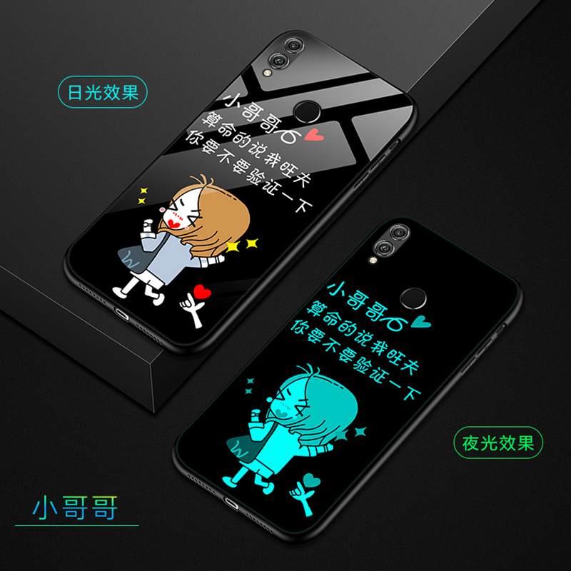 Kuori Huawei P Smart 2019 Luova Net Red Puhelimen Kuoret, Kotelo Huawei P Smart 2019 Pehmeä Neste Lasi Violetti