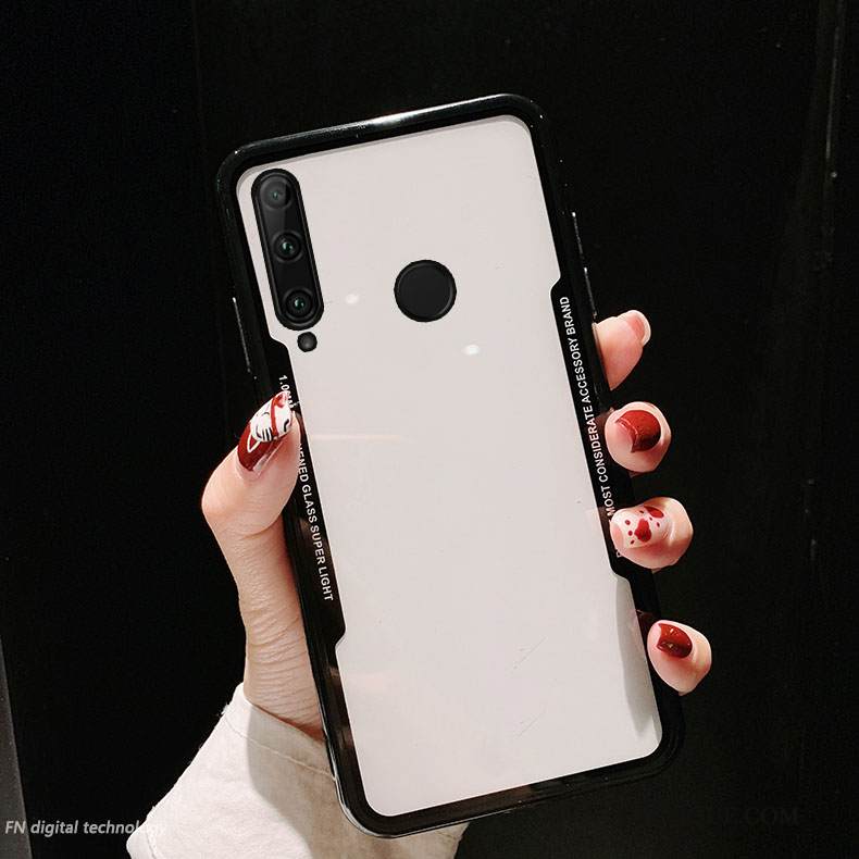 Kuori Huawei P Smart+ 2019 Pehmeä Neste Kehys Net Red, Kotelo Huawei P Smart+ 2019 Suojaus Punainen Ripustettavat Koristeet