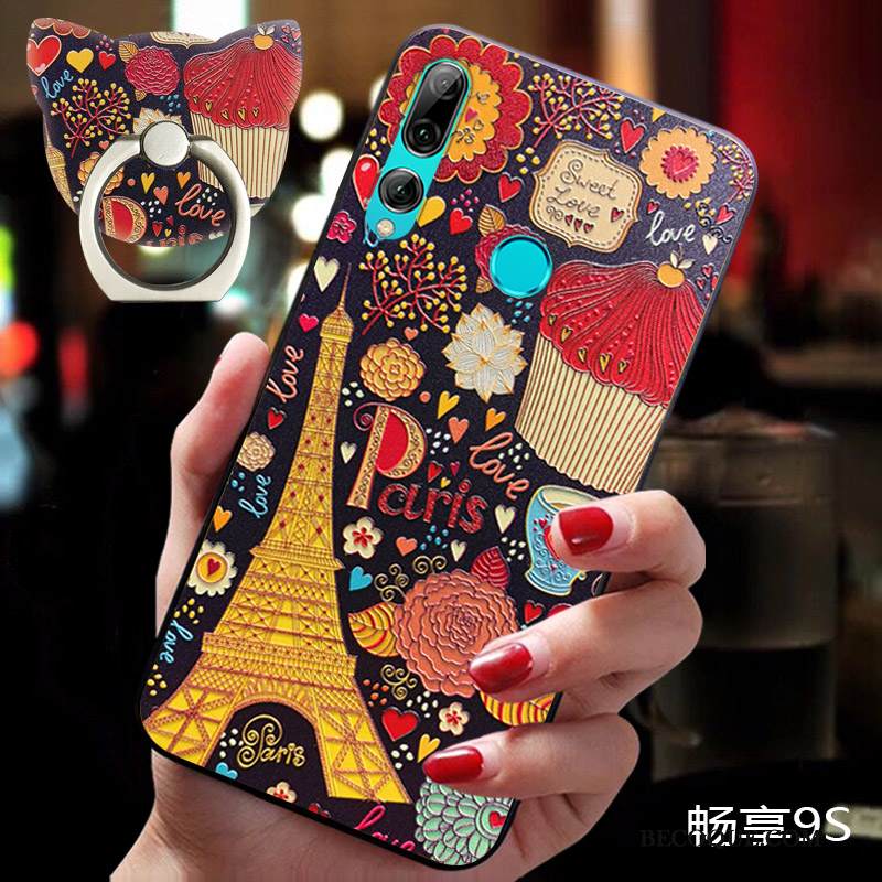 Kuori Huawei P Smart+ 2019 Pehmeä Neste Ohut Tide-brändi, Kotelo Huawei P Smart+ 2019 Silikoni Puhelimen Kuoret Persoonallisuus