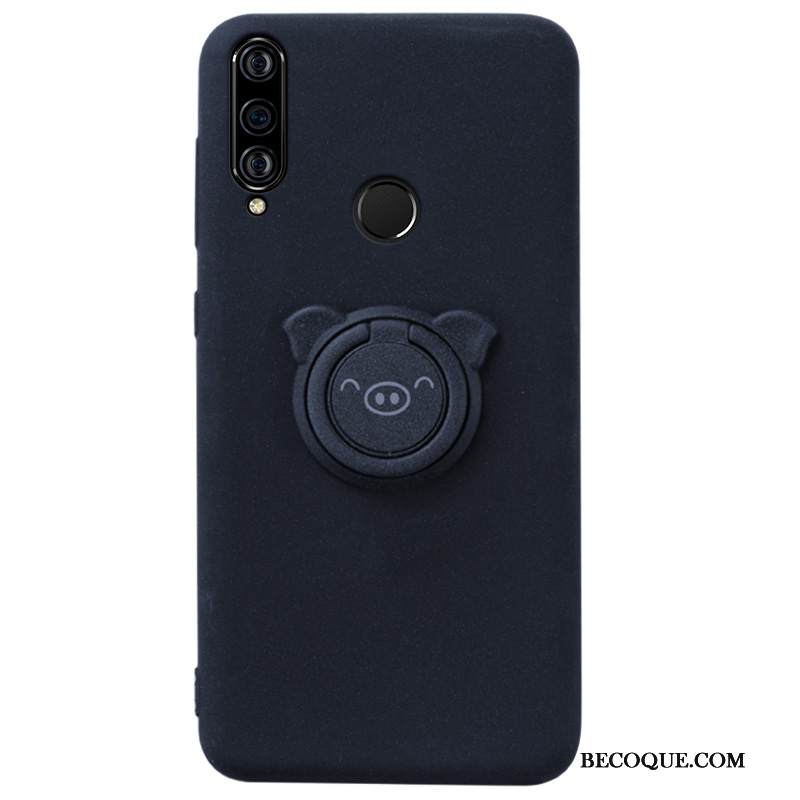 Kuori Huawei P Smart+ 2019 Pehmeä Neste Pesty Suede Tummansininen, Kotelo Huawei P Smart+ 2019 Suojaus