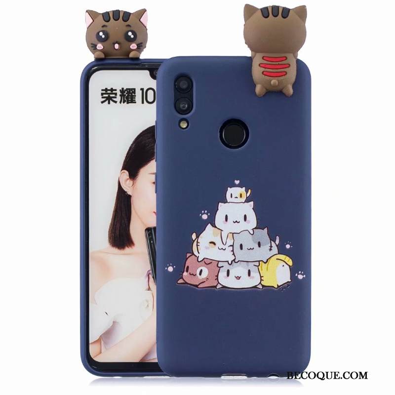 Kuori Huawei P Smart 2019 Pehmeä Neste Sininen Puhelimen Kuoret, Kotelo Huawei P Smart 2019 Silikoni Murtumaton