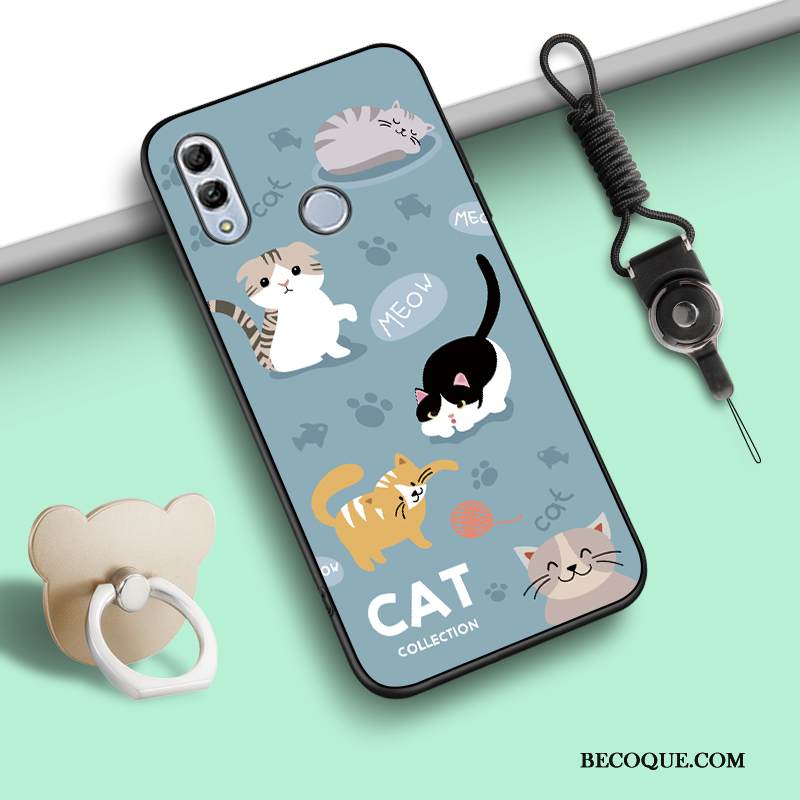 Kuori Huawei P Smart 2019 Pehmeä Neste Trendi Rengas, Kotelo Huawei P Smart 2019 Sarjakuva Puhelimen Kuoret Murtumaton