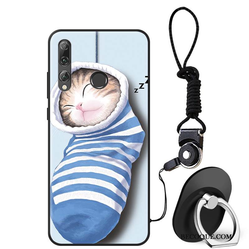 Kuori Huawei P Smart+ 2019 Silikoni Puhelimen Kuoret Kissa, Kotelo Huawei P Smart+ 2019 Pehmeä Neste Murtumaton Ihana