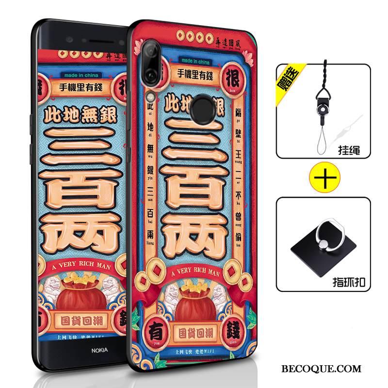 Kuori Huawei P Smart 2019 Silikoni Puhelimen Kuoret Murtumaton, Kotelo Huawei P Smart 2019 Pehmeä Neste Sininen Persoonallisuus