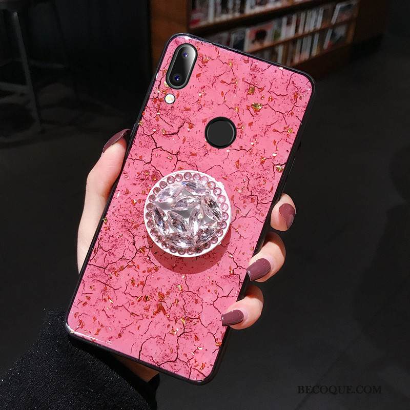 Kuori Huawei P Smart 2019 Suojaus Eurooppa Murtumaton, Kotelo Huawei P Smart 2019 Silikoni Violetti Nuoret