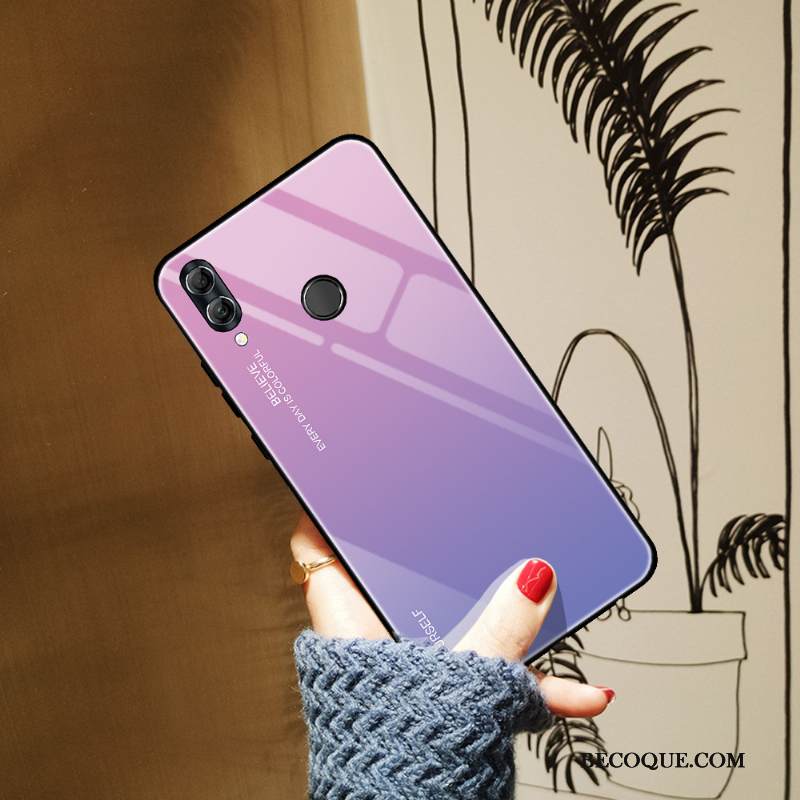 Kuori Huawei P Smart 2019 Suojaus Murtumaton Sininen, Kotelo Huawei P Smart 2019 Kaltevuus Yksinkertainen