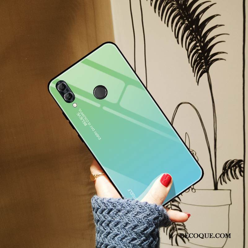 Kuori Huawei P Smart 2019 Suojaus Murtumaton Sininen, Kotelo Huawei P Smart 2019 Kaltevuus Yksinkertainen
