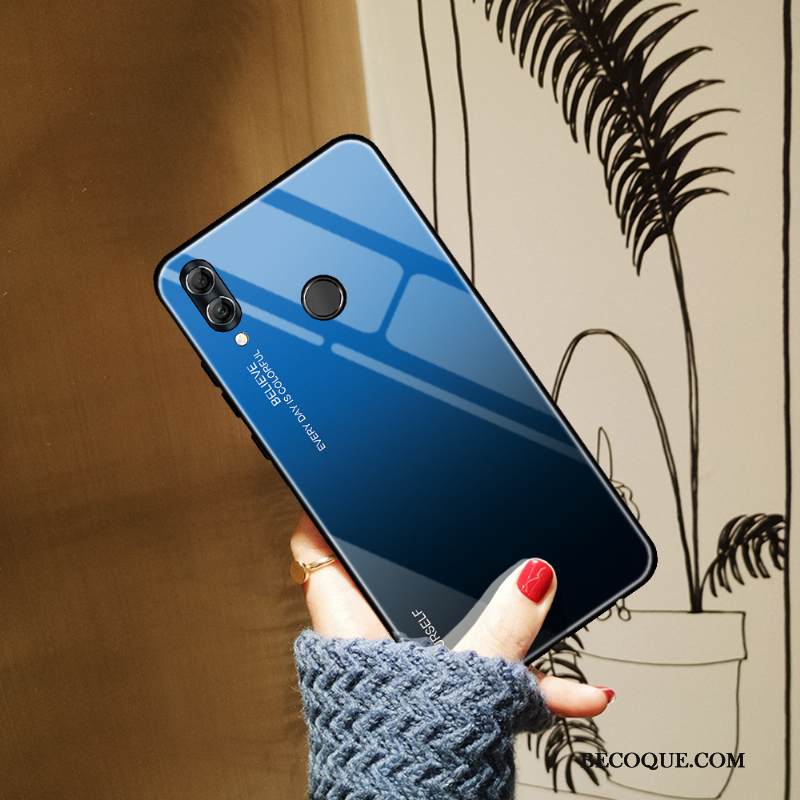 Kuori Huawei P Smart 2019 Suojaus Murtumaton Sininen, Kotelo Huawei P Smart 2019 Kaltevuus Yksinkertainen