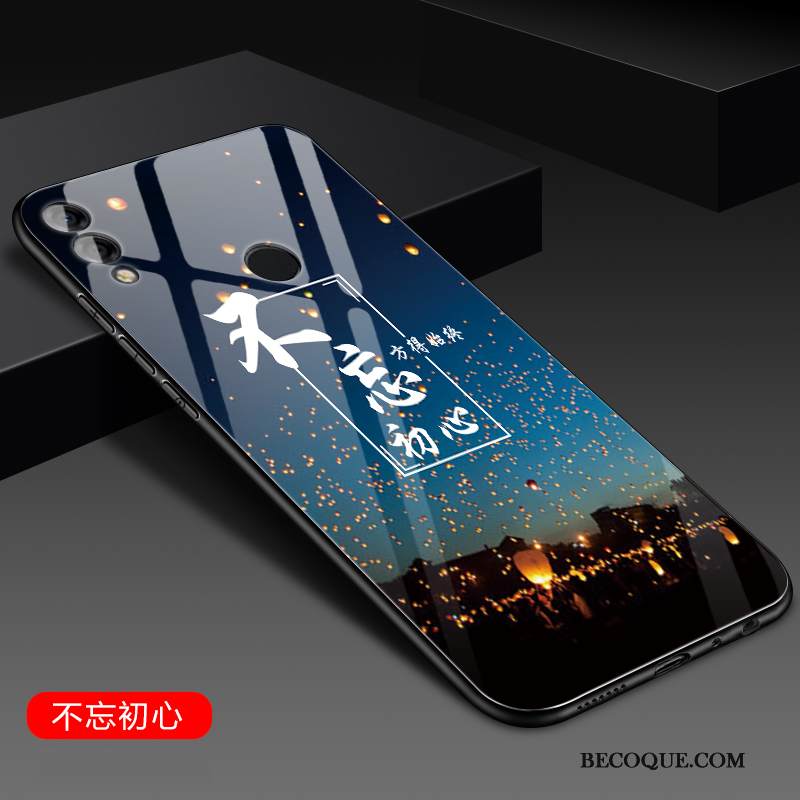 Kuori Huawei P Smart 2019 Suojaus Peili Punainen, Kotelo Huawei P Smart 2019 Laukut Tide-brändi Lasi