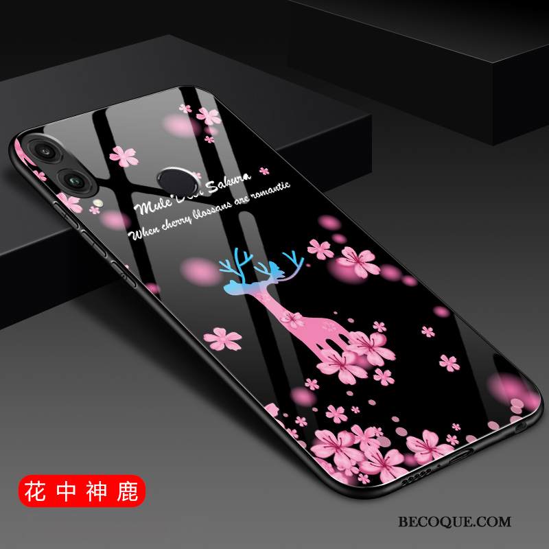 Kuori Huawei P Smart 2019 Suojaus Peili Punainen, Kotelo Huawei P Smart 2019 Laukut Tide-brändi Lasi