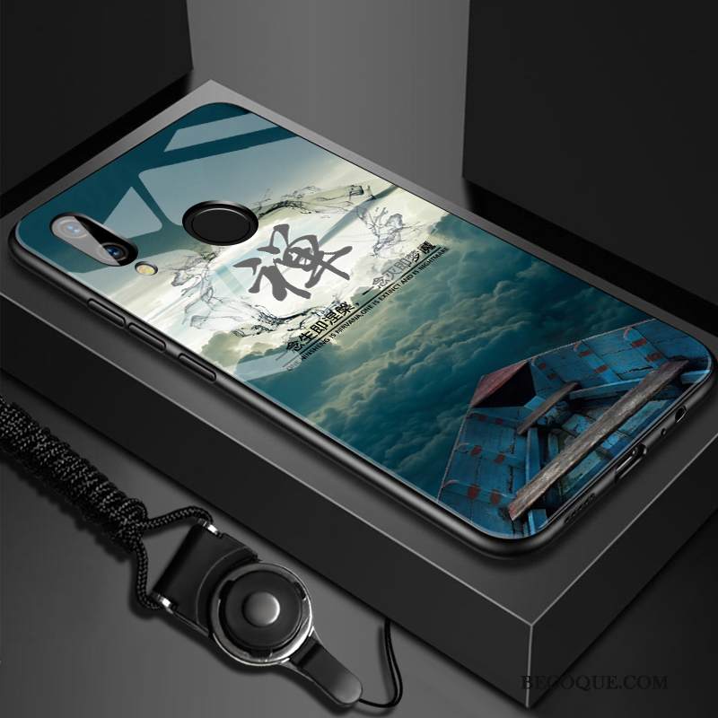Kuori Huawei P Smart 2019 Suojaus Puhelimen Kuoret Sininen, Kotelo Huawei P Smart 2019 Muokata Lasi