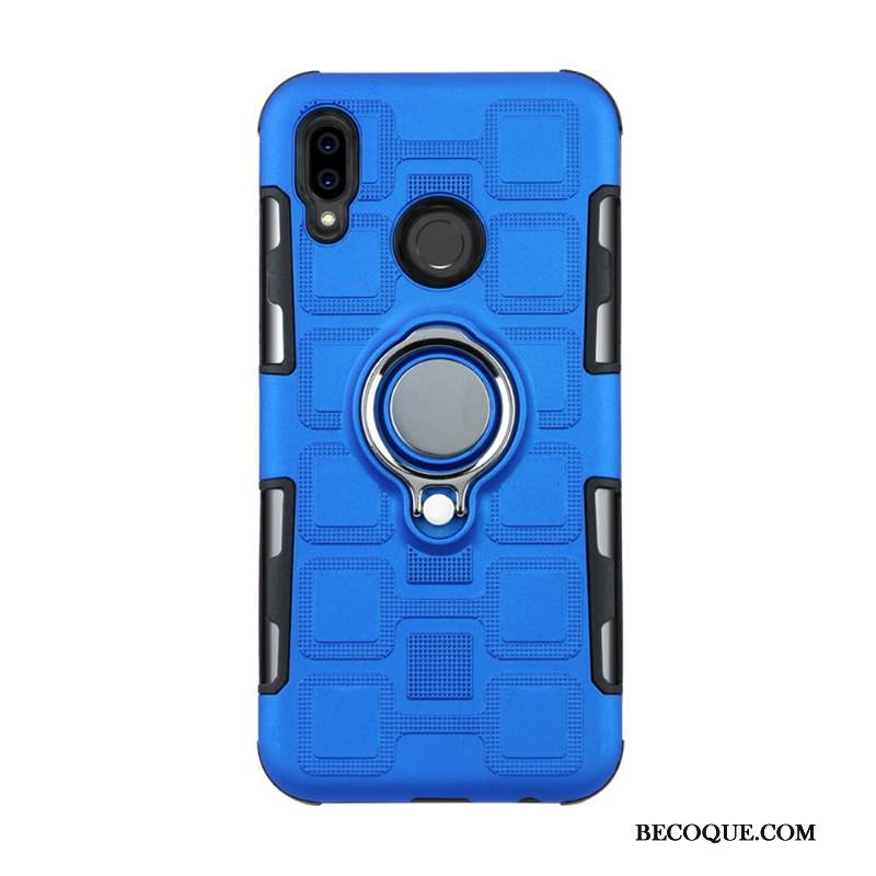 Kuori Huawei P Smart 2019 Tuki Rengas Puhelimen Kuoret, Kotelo Huawei P Smart 2019 Suojaus Niitti Magneettinen