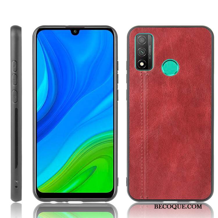 Kuori Huawei P Smart 2020 Laukut Musta Puhelimen Kuoret, Kotelo Huawei P Smart 2020 Nahka Kova Trendi
