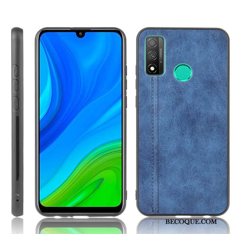 Kuori Huawei P Smart 2020 Laukut Musta Puhelimen Kuoret, Kotelo Huawei P Smart 2020 Nahka Kova Trendi
