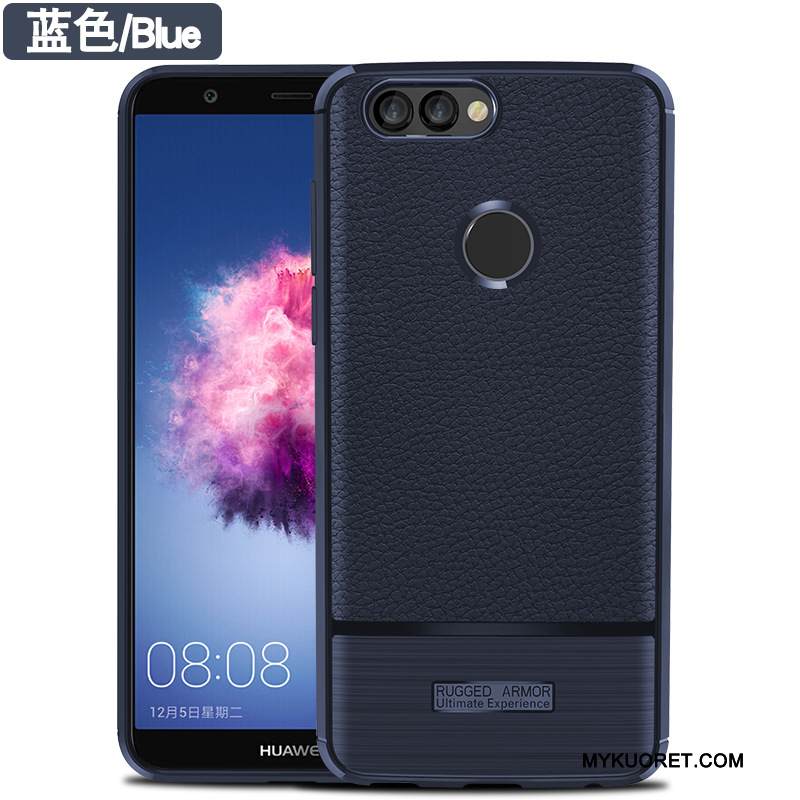 Kuori Huawei P Smart Laukut Murtumaton Musta, Kotelo Huawei P Smart Suojaus Puhelimen Kuoret Pesty Suede