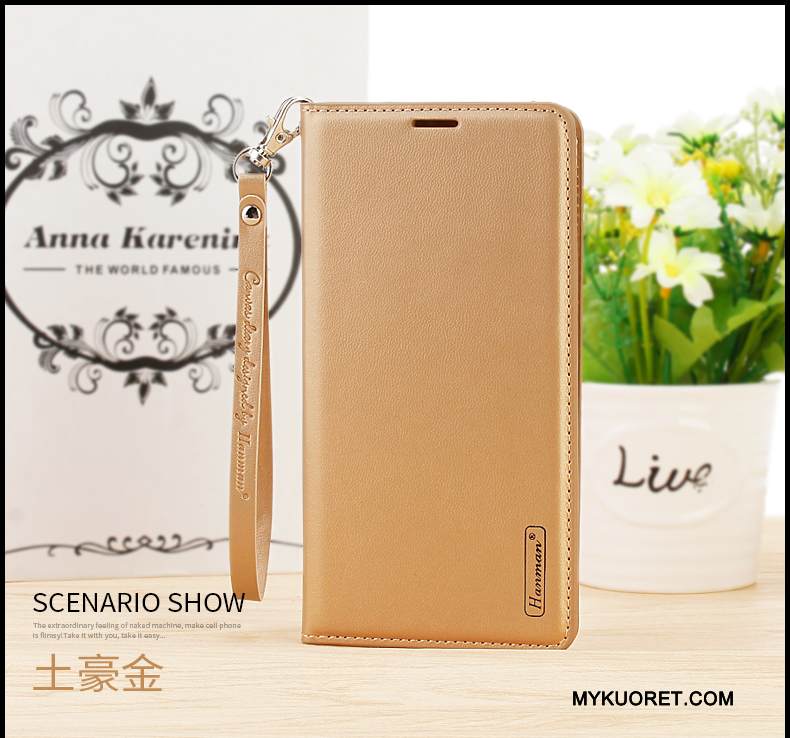 Kuori Huawei P Smart Laukut Musta Puhelimen Kuoret, Kotelo Huawei P Smart Nahka