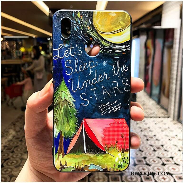 Kuori Huawei P Smart+ Laukut Ohut Net Red, Kotelo Huawei P Smart+ Sarjakuva Ultra Pesty Suede