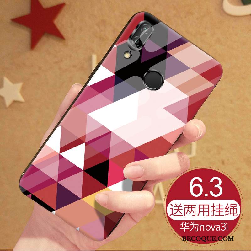 Kuori Huawei P Smart+ Laukut Persoonallisuus Puhelimen Kuoret, Kotelo Huawei P Smart+ Silikoni Rakastunut Murtumaton