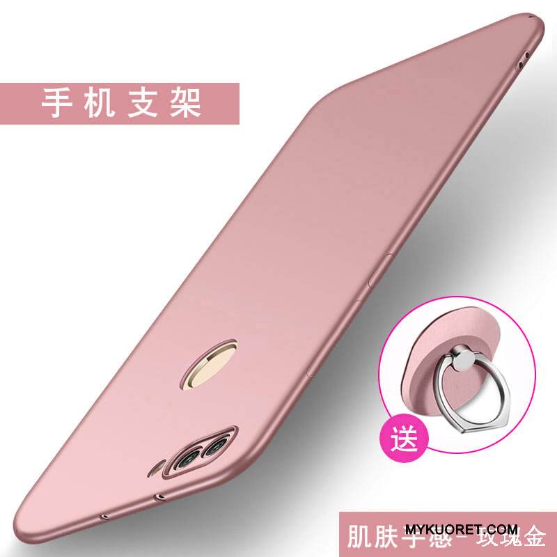 Kuori Huawei P Smart Laukut Pesty Suede Puhelimen Kuoret, Kotelo Huawei P Smart Silikoni Murtumaton Punainen