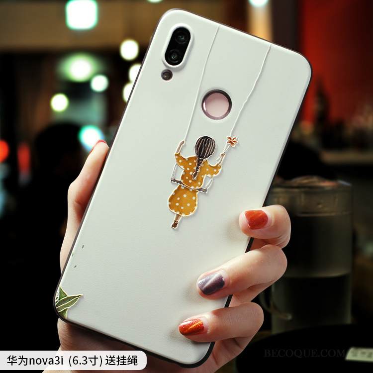 Kuori Huawei P Smart+ Laukut Pieni Net Red, Kotelo Huawei P Smart+ Silikoni Ultra Puhelimen Kuoret