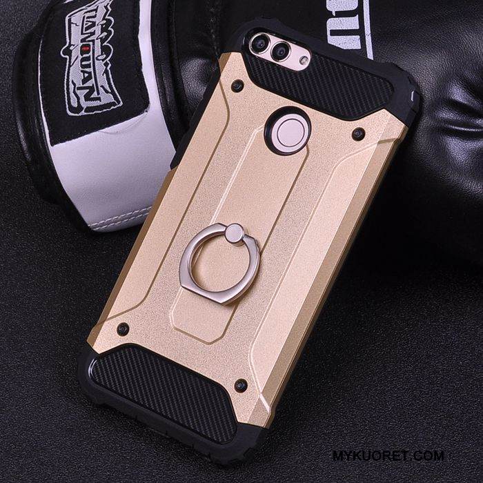 Kuori Huawei P Smart Laukut Punainen Pesty Suede, Kotelo Huawei P Smart Suojaus Puhelimen Kuoret Kova